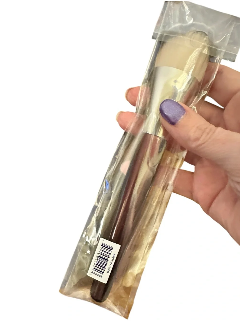 BK Beauty 101 Contoured Foundation Brush Vegan Liquid Cream Makeup Brush BNIP